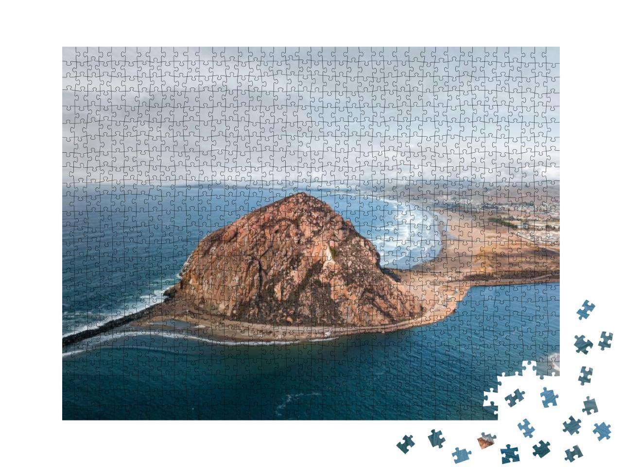 Puzzle 1000 Teile „Die Landzunge des Morro Rock in Morro Bay, Kalifornien“
