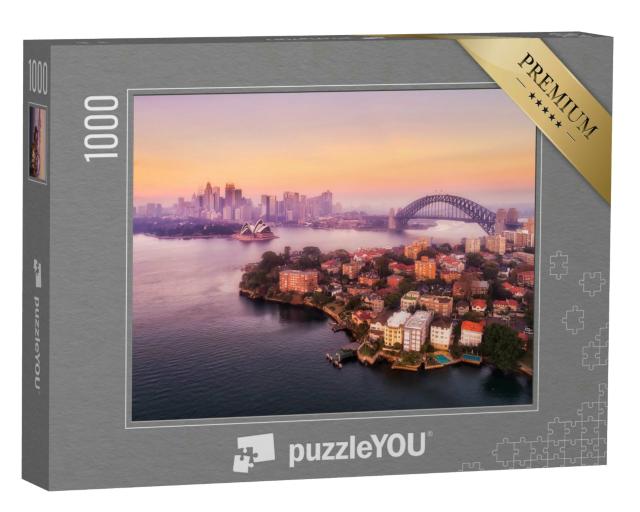 Puzzle 1000 Teile „Sydney mit Hafen und Harbour Bridge“