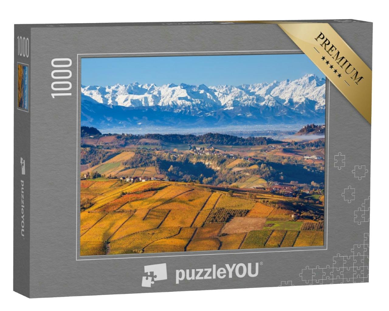 Puzzle 1000 Teile „Herbstliche Hügel mit Weinbergen“