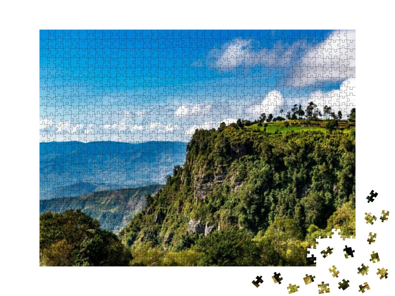 Puzzle 1000 Teile „Berge des Great Rift Valley in Kenia, Afrika“