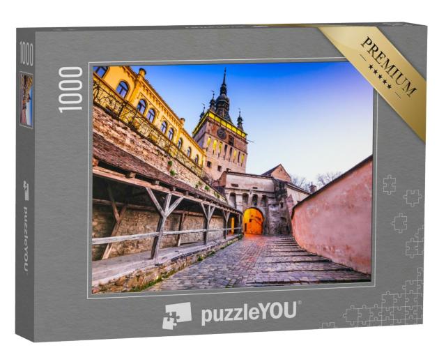 Puzzle 1000 Teile „Sighisoara, Rumänien: Mittelalterlichen Festungsstadt “