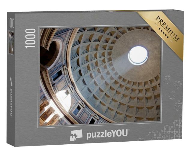 Puzzle 1000 Teile „Der Lichtstrahl im Inneren des Pantheons in Rom“