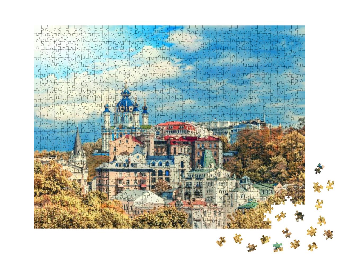 Puzzle 1000 Teile „Sophia: Kathedrale von Kiew, Ukraine “