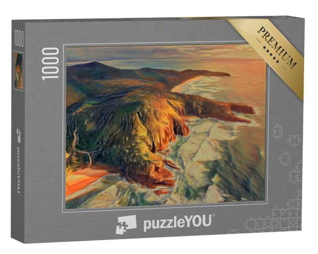 Puzzle 1000 Teile „im Stil von Edvard Munch, Der Schrei - Noosa Nationalpark - Puzzle-Kollektion Künstler & Gemälde“
