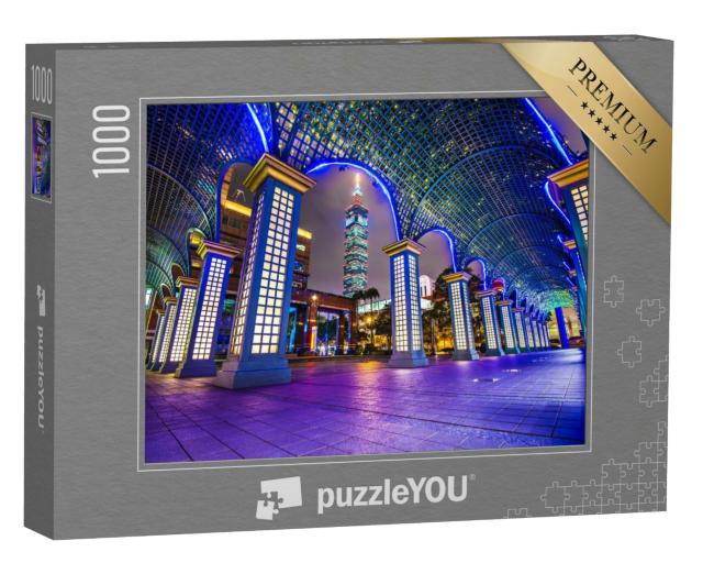 Puzzle 1000 Teile „Stadtbild von Taipeh, Taiwan“