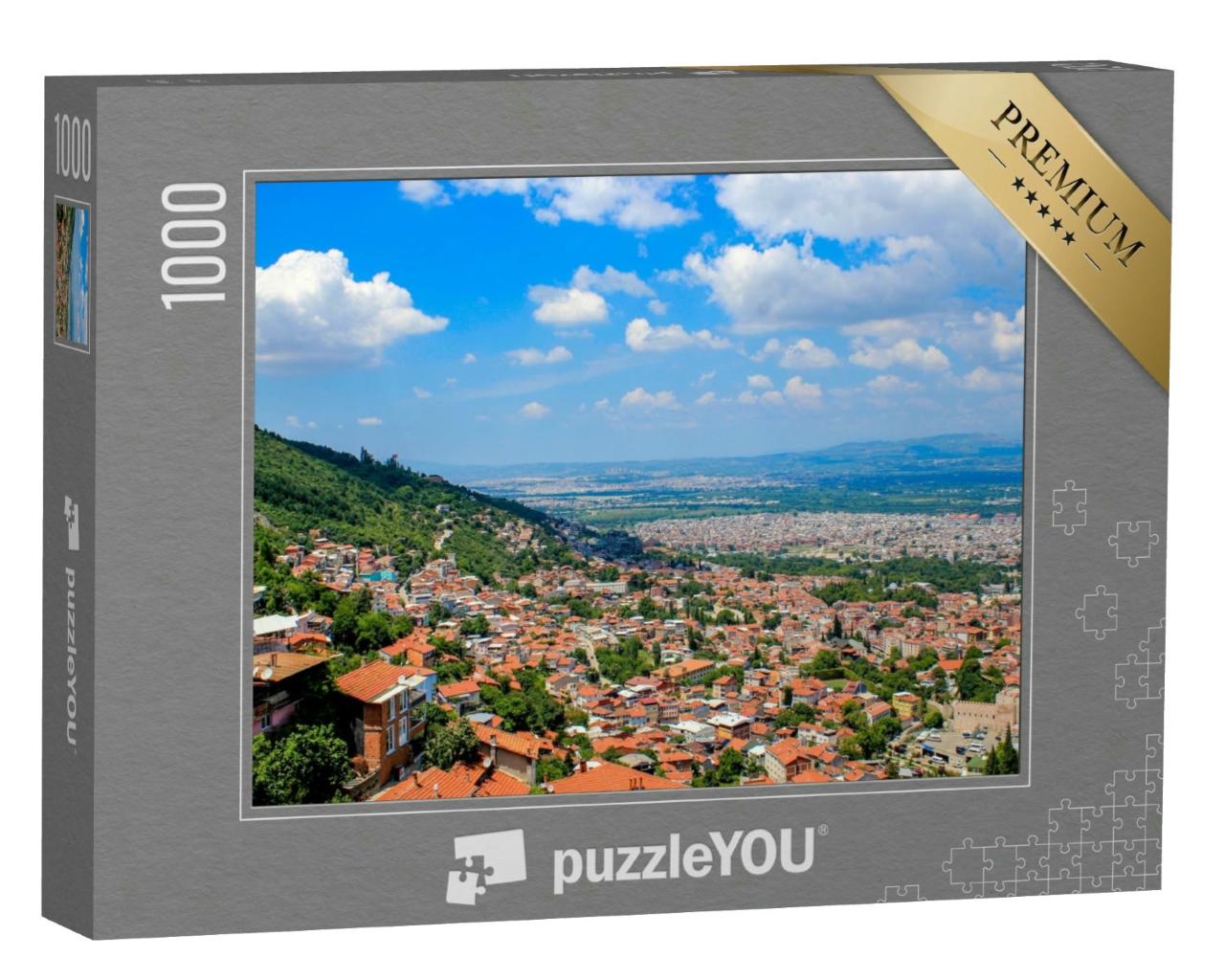 Puzzle 1000 Teile „Bursa: Panoramablick auf die Stadt in der Türkei“