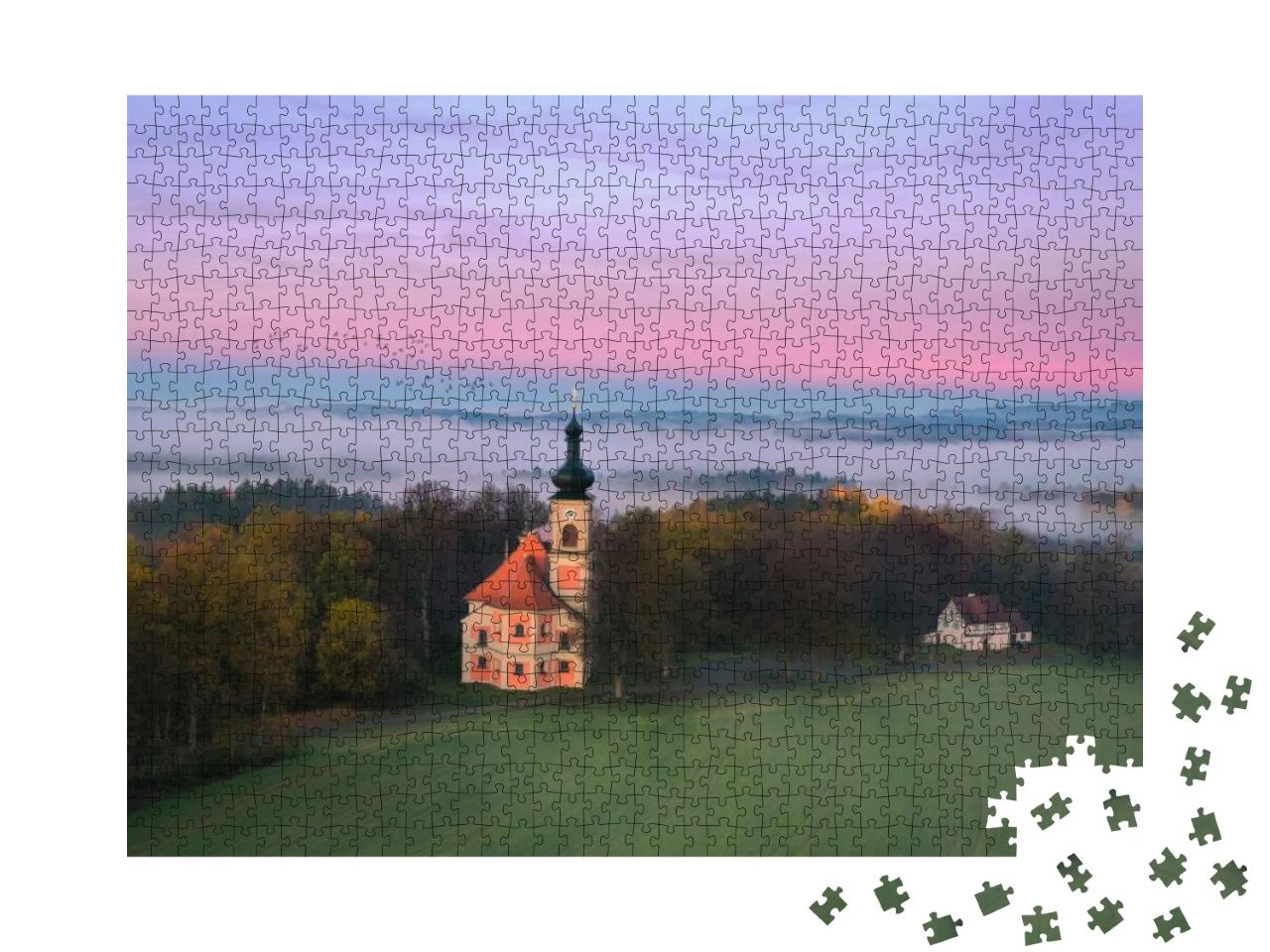 Puzzle 1000 Teile „Kirche Quirin, Landkreis Neustadt“