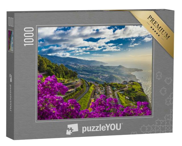 Puzzle 1000 Teile „Luftaufnahme vom höchsten Punkt: Cabo Girao, Insel Madeira, Portugal“