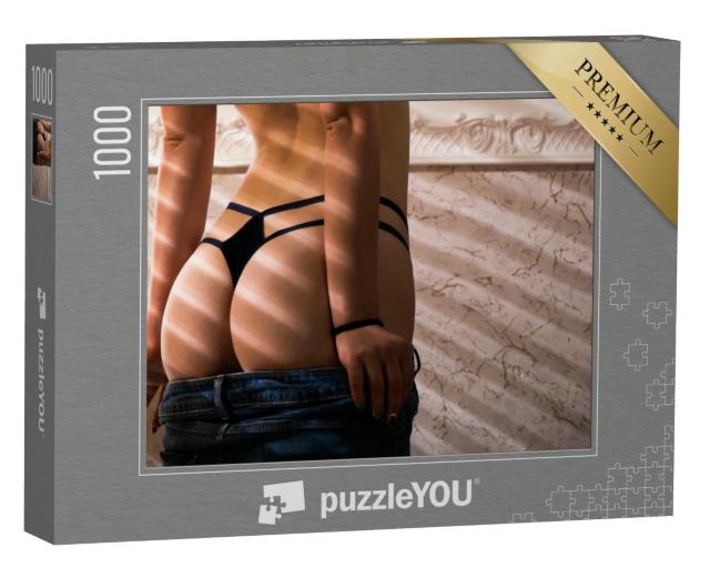 Puzzle 1000 Teile „Sexy Hintern in sexy Dessous“