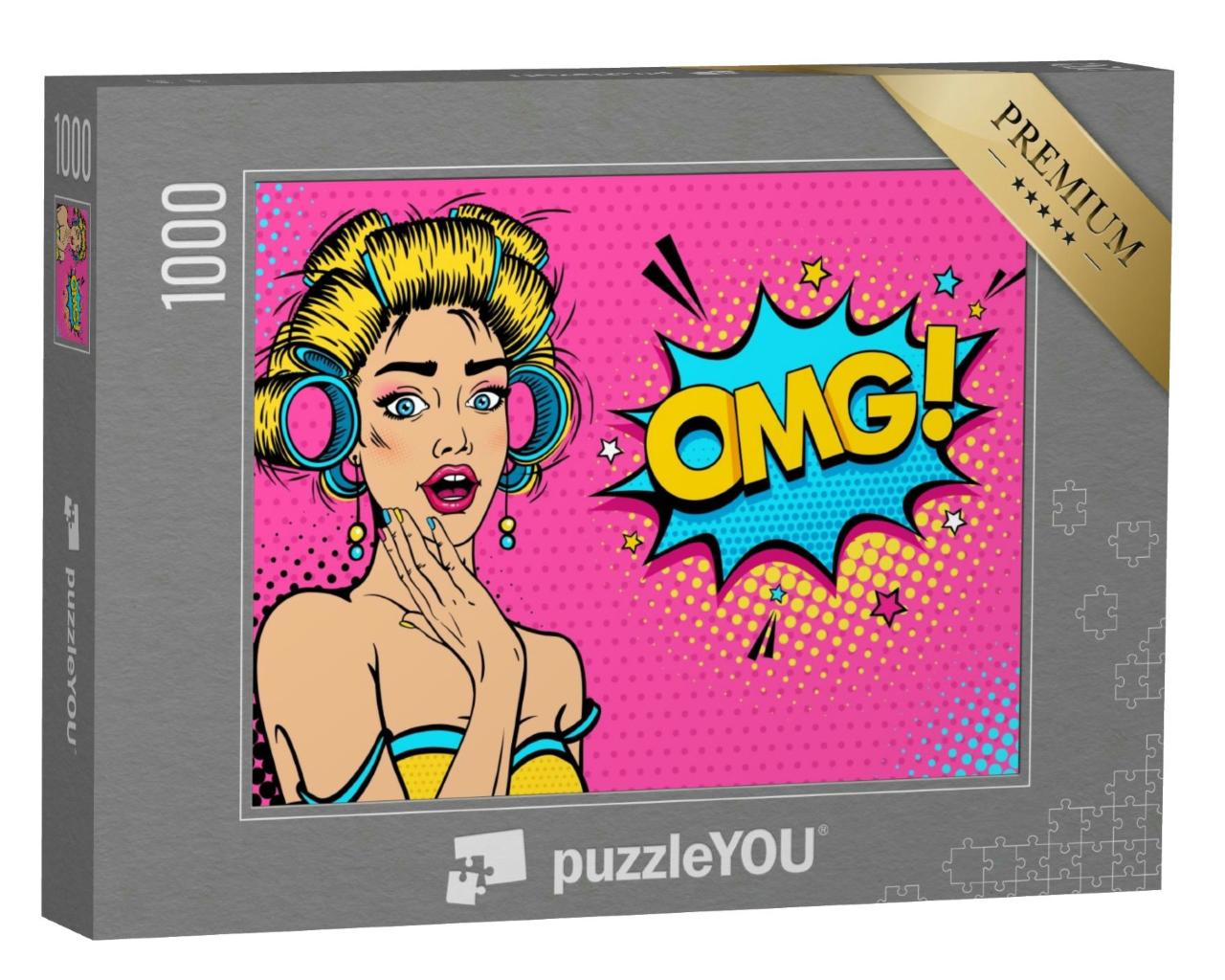 Puzzle 1000 Teile „Wow weibliches Gesicht“