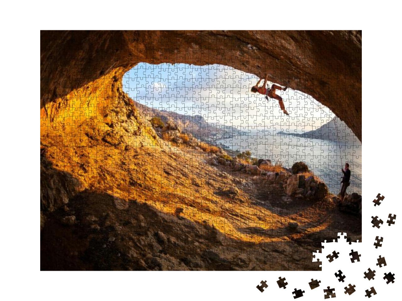 Puzzle 1000 Teile „Klettern in atemberaubender Kulisse“