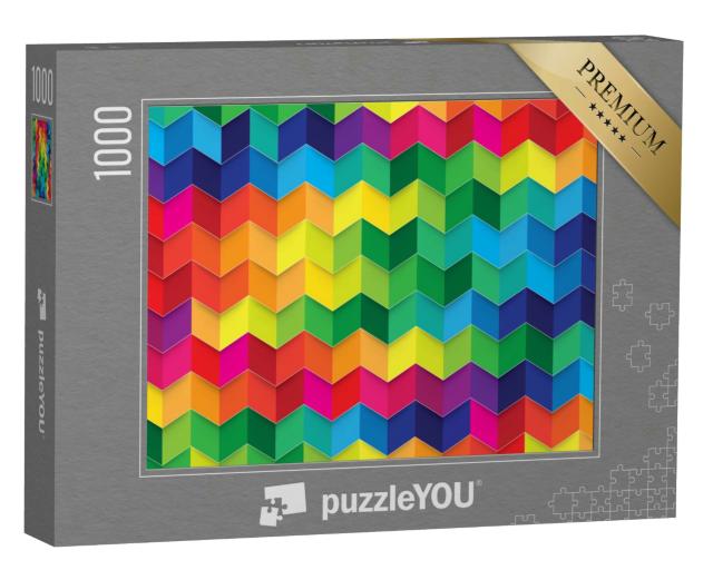 Puzzle 1000 Teile „Bunter geometrischer Hintergrund“
