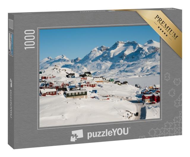 Puzzle 1000 Teile „Tasiilaq in der Winterzeit, Grönland“