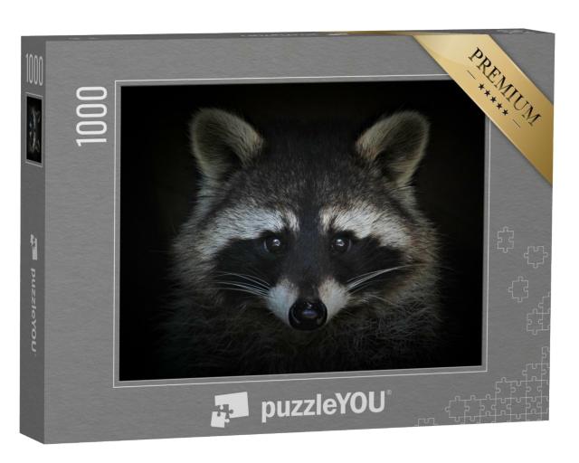 Puzzle 1000 Teile „Porträt eines Waschbären  “