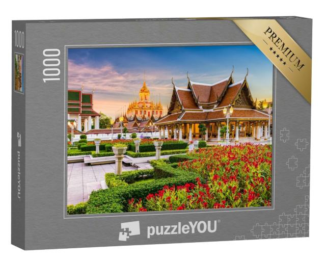 Puzzle 1000 Teile „Wat Ratchanatdaram-Tempel in Bangkok, Thailand“