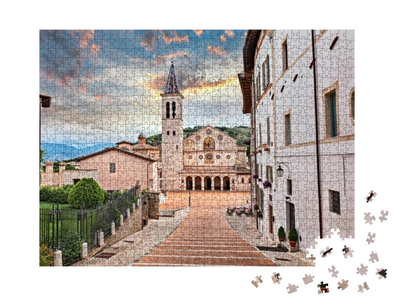 Puzzle 1000 Teile „Kathedrale Santa Maria Assunta, Spoleto, Umbrien, Italien“