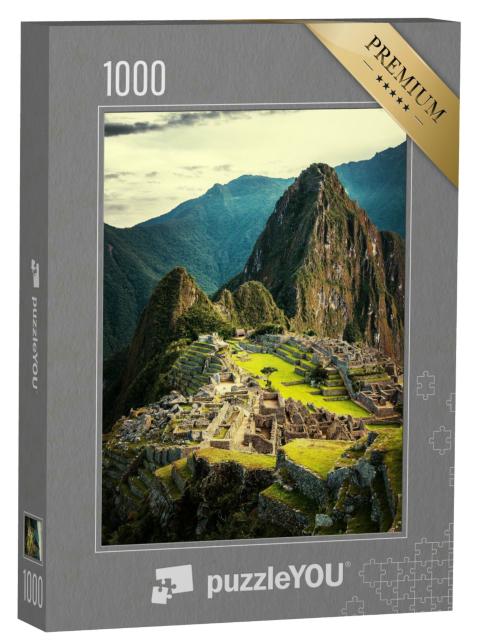 Puzzle 1000 Teile „Machu Picchu bei Sonnenuntergang“