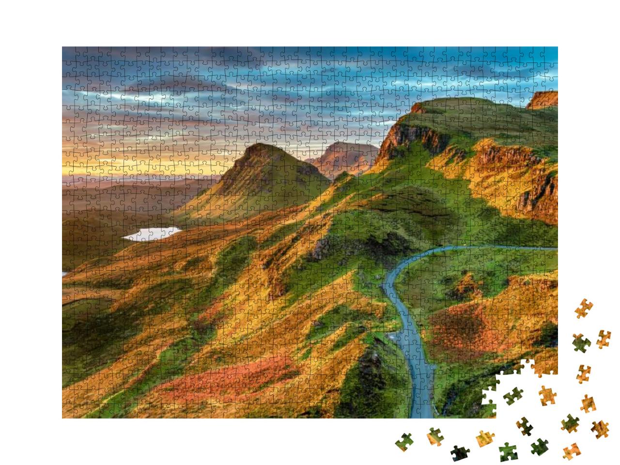 Puzzle 1000 Teile „Felsformationen am Quiraing, Isle of Skye, Schottland“