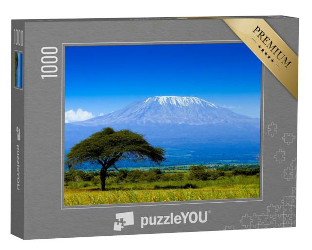 Puzzle 1000 Teile „Kilimandscharo auf afrikanischer Savanne“