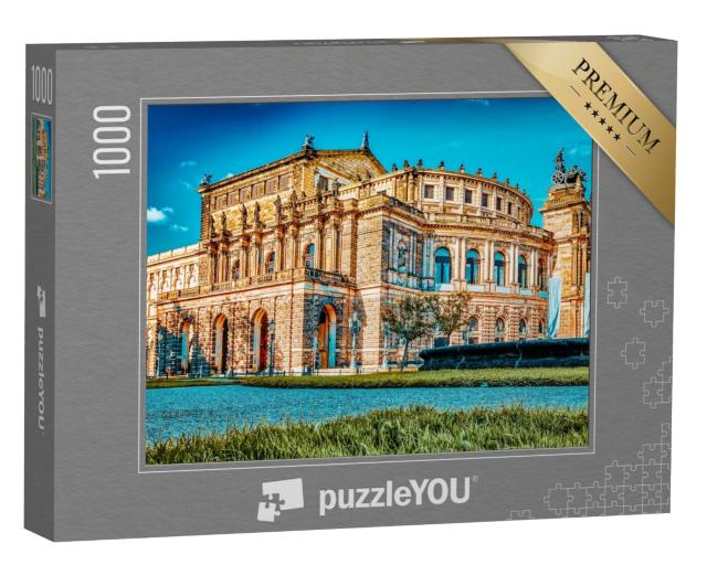 Puzzle 1000 Teile „Semperoper, Opernhaus der Sächsischen Staatsoper Dresden“