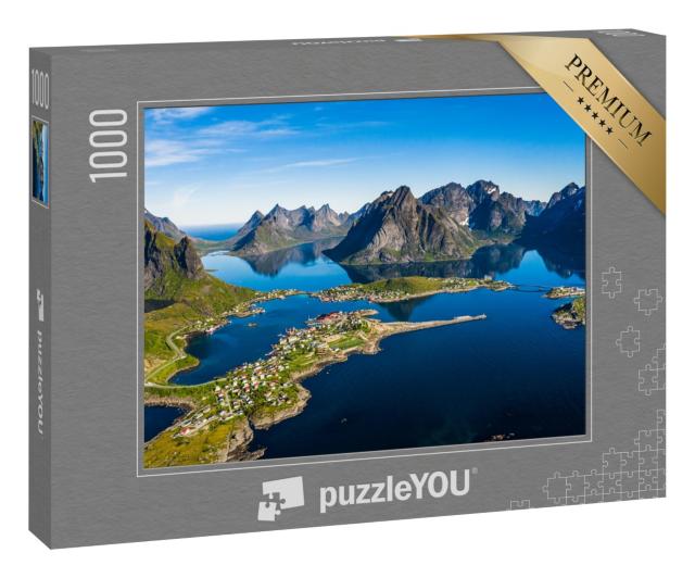 Puzzle 1000 Teile „Lofoten, Inselgruppe in der Region Nordland, Norwegen“