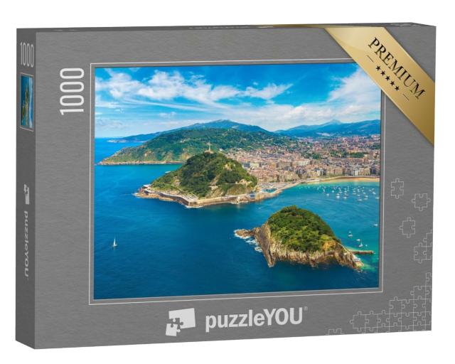 Puzzle 1000 Teile „Panoramablick auf San Sebastian, Spanien“