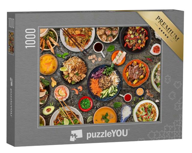 Puzzle 1000 Teile „Asiatisches Essen“