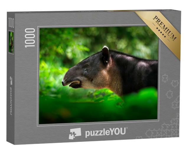 Puzzle 1000 Teile „Nahaufnahme eines Tapirs“