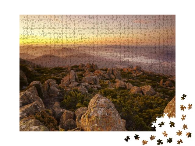 Puzzle 1000 Teile „Blick vom Gipfel des Mount Wellington, Tasmanien, Australien“
