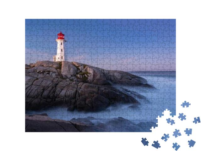 Puzzle 500 Teile „Peggys Cove Leuchtturm“