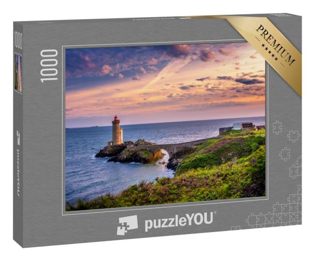 Puzzle 1000 Teile „Leuchtturm Phare du Petit Minou in Plouzane, Bretagne, Frankreich“