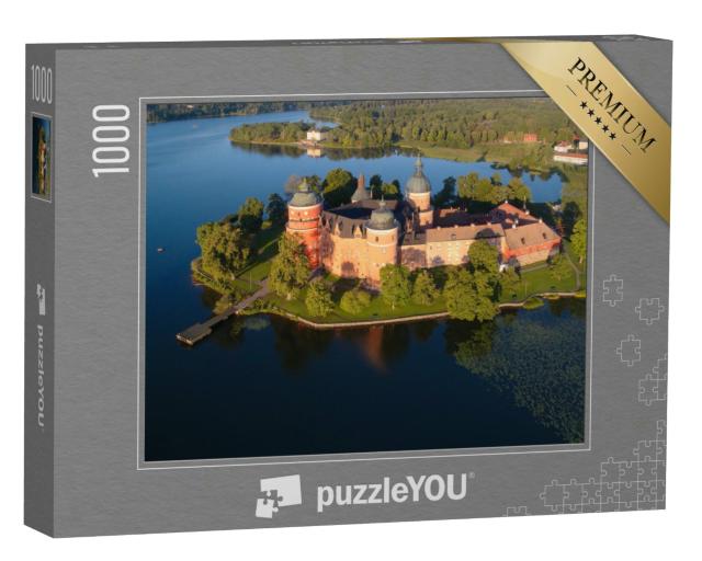 Puzzle 1000 Teile „Luftaufnahme des Schlosses Gripsholm, Mariefred, Schweden“