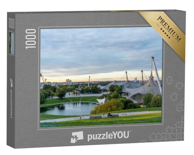 Puzzle 1000 Teile „Olympia Park rund um das Olympiastadion in München“