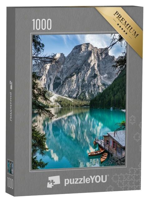 Puzzle 1000 Teile „Wunderschöner Pragser Wildsee, Italien“