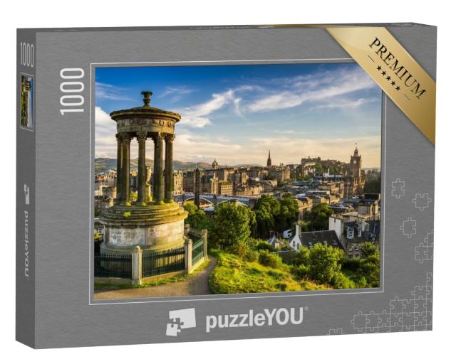 Puzzle 1000 Teile „Schöne Aussicht auf die Stadt Edinburgh, Schottland“