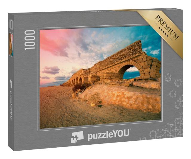 Puzzle 1000 Teile „Antikes Aquädukt in Caesarea, Israel“