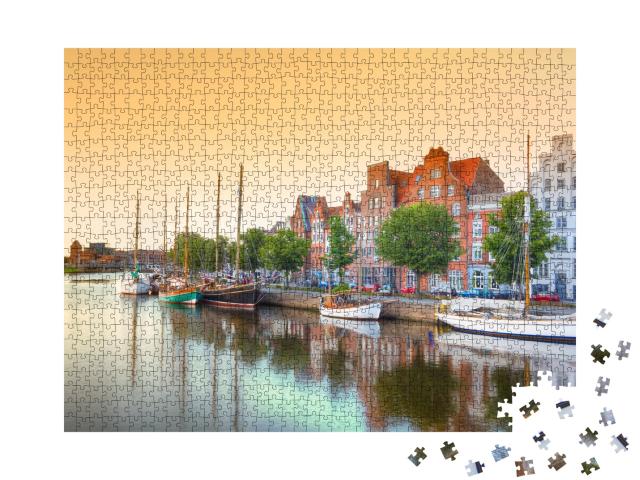 Puzzle 1000 Teile „Lübeck an der Trave, Deutschland“