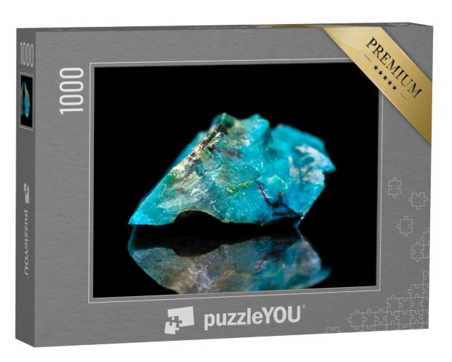 Puzzle 1000 Teile „Chrysokoll-Mineralstein, Edelstein, Mineral“