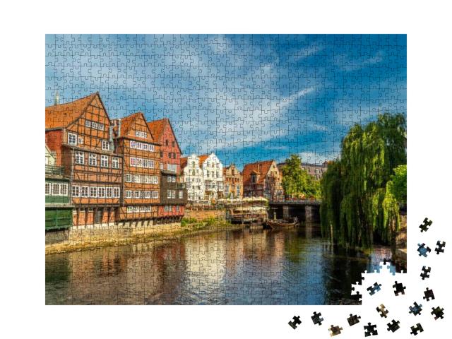 Puzzle 1000 Teile „Ansicht von Lüneburg, Niedersachsen, Deutschland“