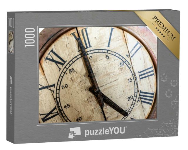 Puzzle 1000 Teile „Vintage Uhr mit Anzeige“