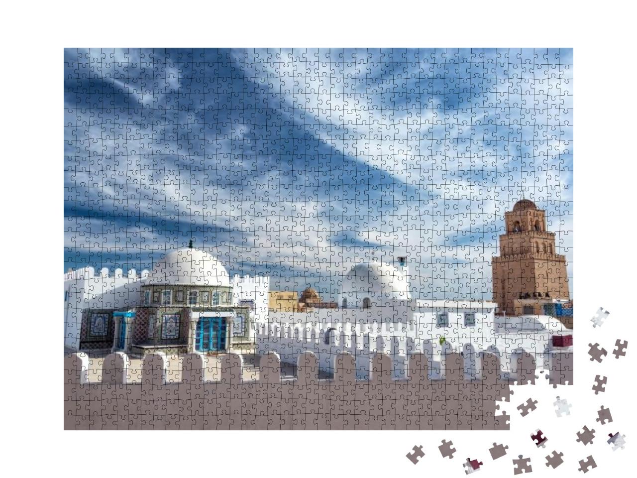 Puzzle 1000 Teile „Große Moschee in Kairouan, Tunesien“