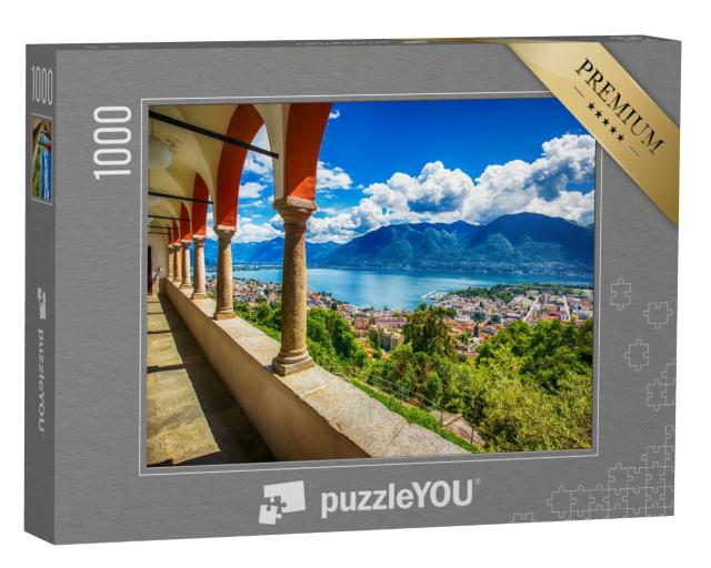 Puzzle 1000 Teile „Locarno und Lago Maggiore in den Schweizer Alpen“