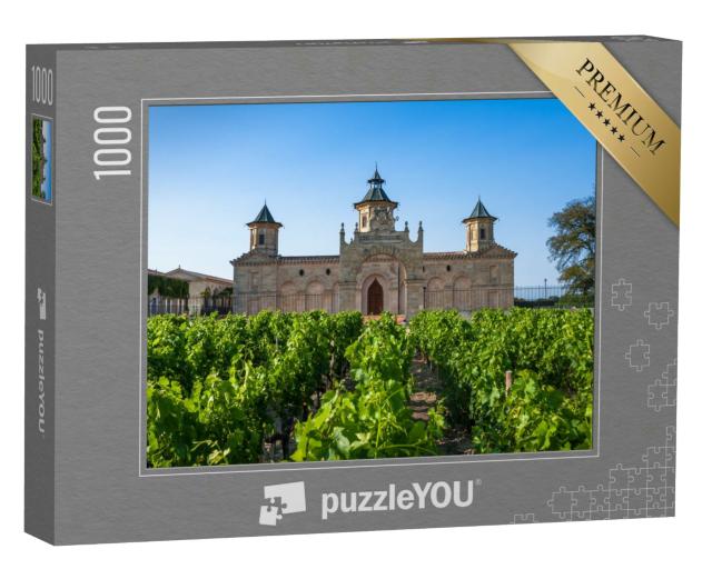 Puzzle 1000 Teile „Das berühmte Chateau Cos D'Estournel, Region Bordeaux, Frankreich“