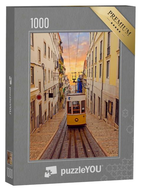 Puzzle 1000 Teile „Bica-Straßenbahn in Lissabon, Portugal“