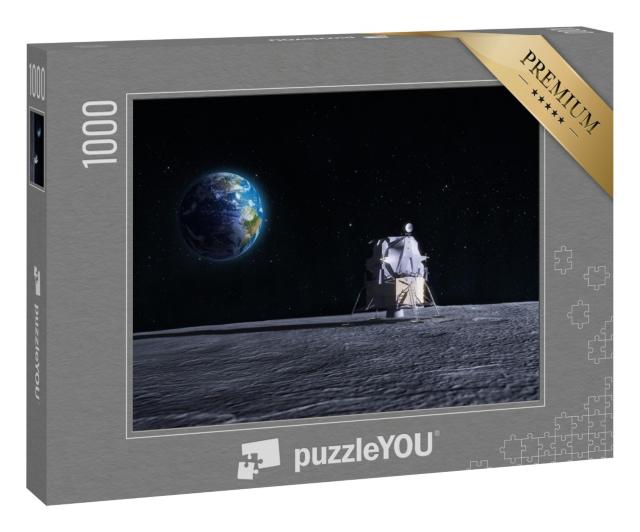 Puzzle 1000 Teile „Mondlandefähre nach dem Raumschiff der Apollo-Mission“