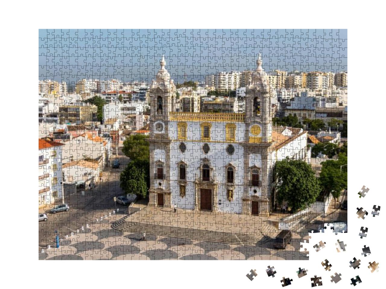 Puzzle 1000 Teile „Kathedrale in der Altstadt von Faro, Portugal“