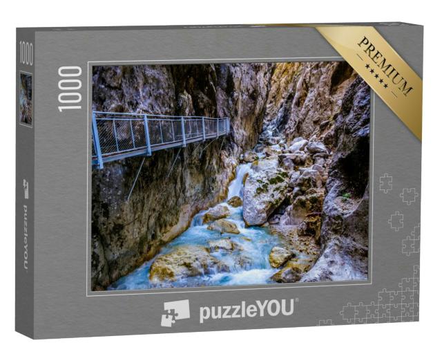 Puzzle 1000 Teile „Zugspitze - Höllentalschlucht“