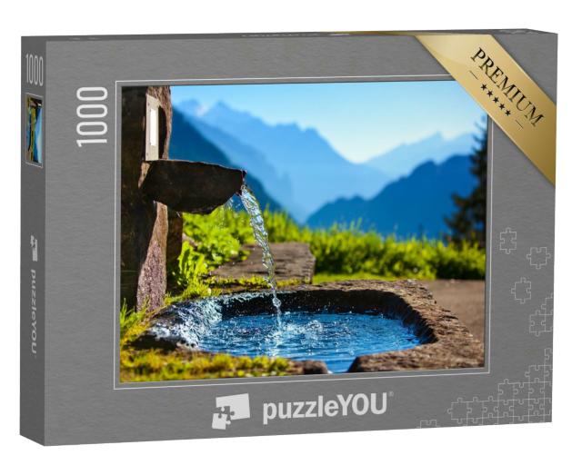 Puzzle 1000 Teile „Wasserquelle in den Alpen“