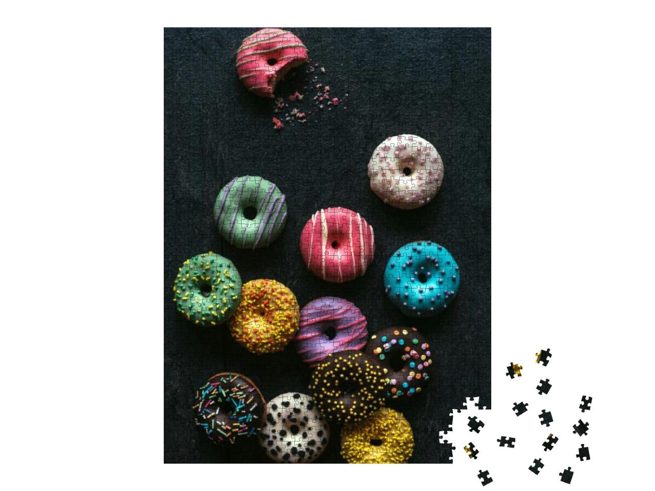 Puzzle 1000 Teile „Köstliche hausgemachte Mini-Donuts“