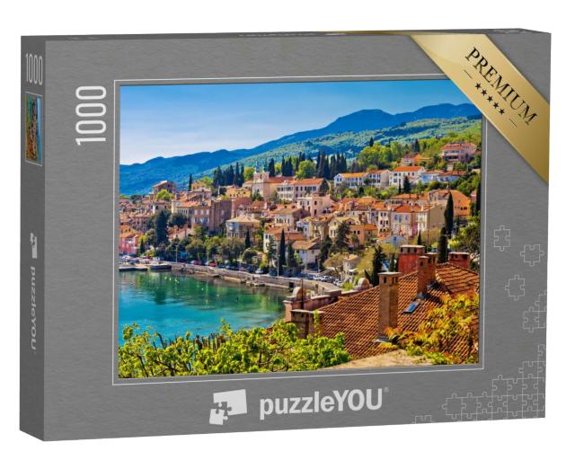 Puzzle 1000 Teile „Volosko mit Blick aufs Meer, Opatija Riviera von Kroatien“